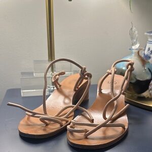 LOQ Nude Strappy Sandals